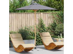 Vidaxl Guarda-sol De Jardim Ø 217 X 230 Cm Bambu Redondo