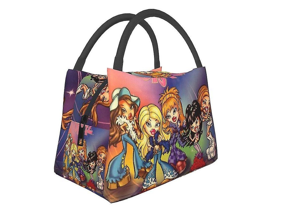 Lancheira térmica com estampa de boneca Bratz para mulheres, tema praia, com AC Aquaforge.