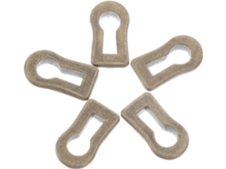 Conjunto De 10 Peças Tampas Fechadura Em Liga Zinco, Com Design Antigo Oval, Para Ferragens De Móveis