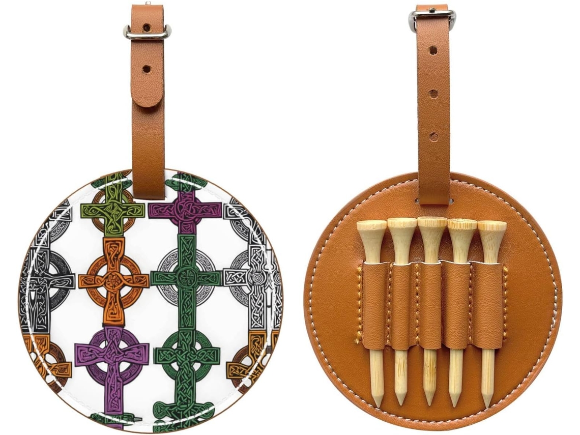 Bolsa para Tees de Golfe Cross, preta | S/MARCA