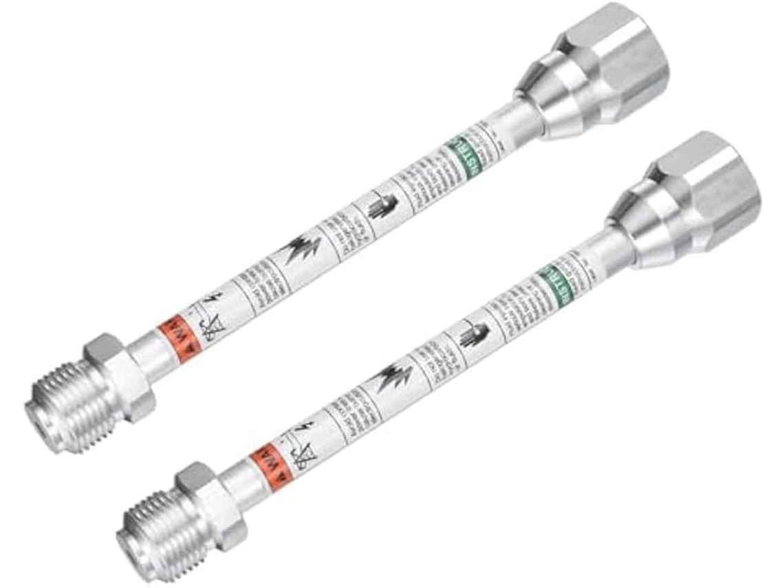 2 Hastes Extensoras De 20 Cm/8 Polegadas Para Bico De Pulverizador De Tinta Airless