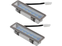 Conjunto De 2 Lâmpadas Led Retangulares De 12v Dc Para Iluminação Sob Coifa De Cozinha.
