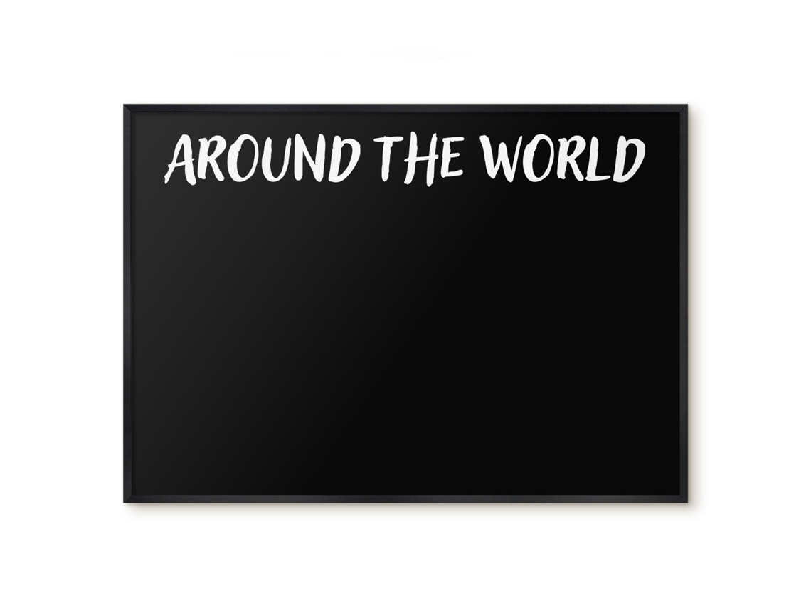 Magnetic Wall Board Around The World For The Office Espelharte (100x70 Cm)