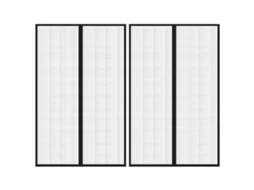 Vidaxl Cortinas De Porta Anti-insetos Magnéticas 2 Pcs 220x130cm Preto