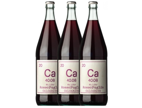 Vinho CALCARIUS Calcarius Rosso Nù Litr Negroamaro Puglia (1 L - 3 unidades)