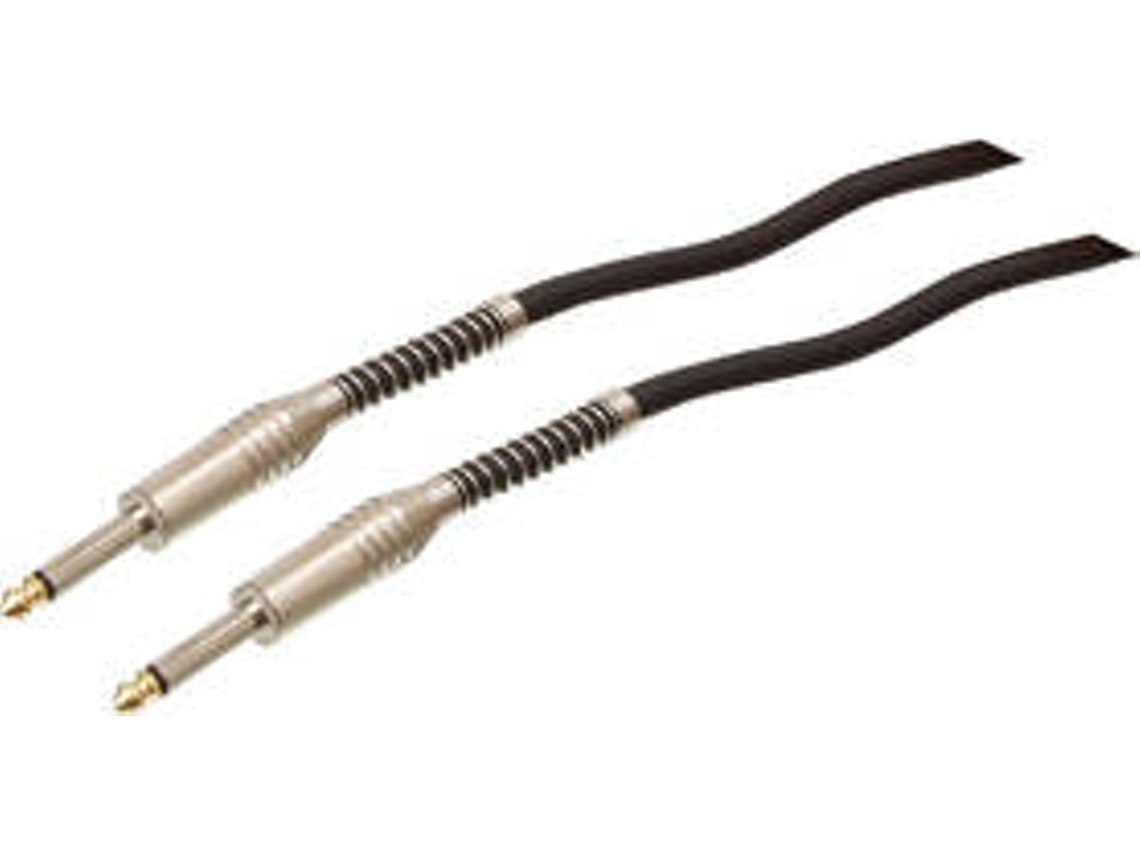 Cabo de Áudio VALUELINE (Jack 6.3mm - 6 m - Preto)
