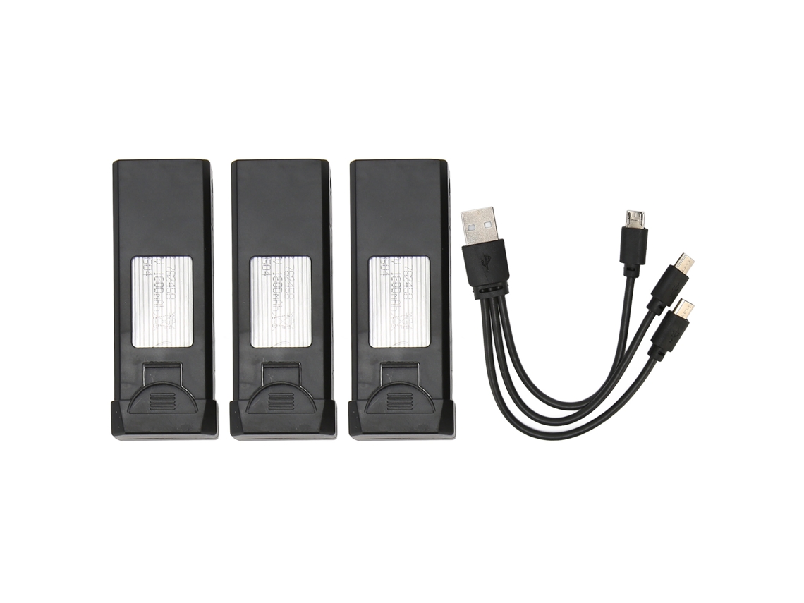 3 baterías recargables de litio de 1800 mAh para drones A258 F184 Sp3 | S/MARCA