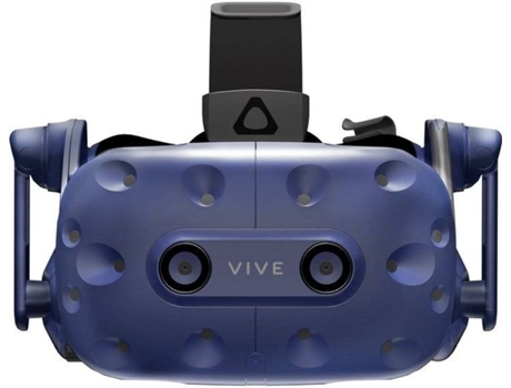 Óculos Realidade Virtual HTC Vive Pro em Azul — Bluetooth | 110º | 2880 x1600p | Kit completo