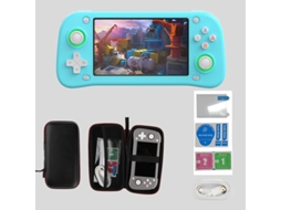 Console Notebook Xf43 Tela 4.3, Emulador Arcade/ps1, Saída Hd Psp, 30 Emuladores, 18000 Jogos 64gb Azul Sfushos