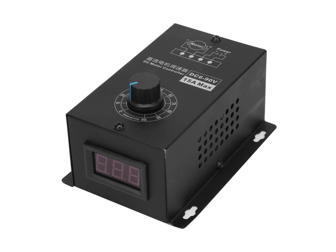 Controlador De Velocidade Para Motor Dc Com Laxiscreed, Suporta 6v A 90v E 15a De Corrente
