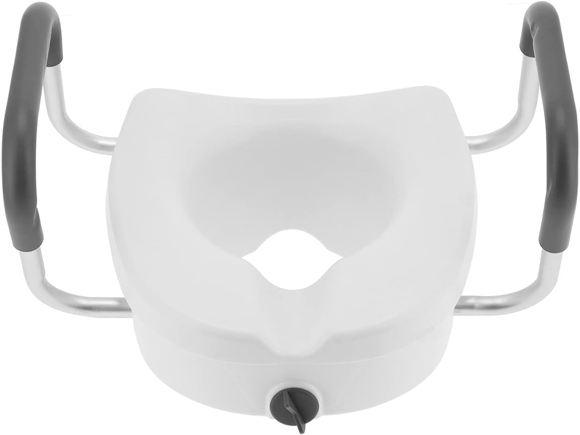 Vaso Sanitário Elevado Com Apoios De Braço Ajustáveis E Alças Antiderrapantes, Para Idosos E Gestantes