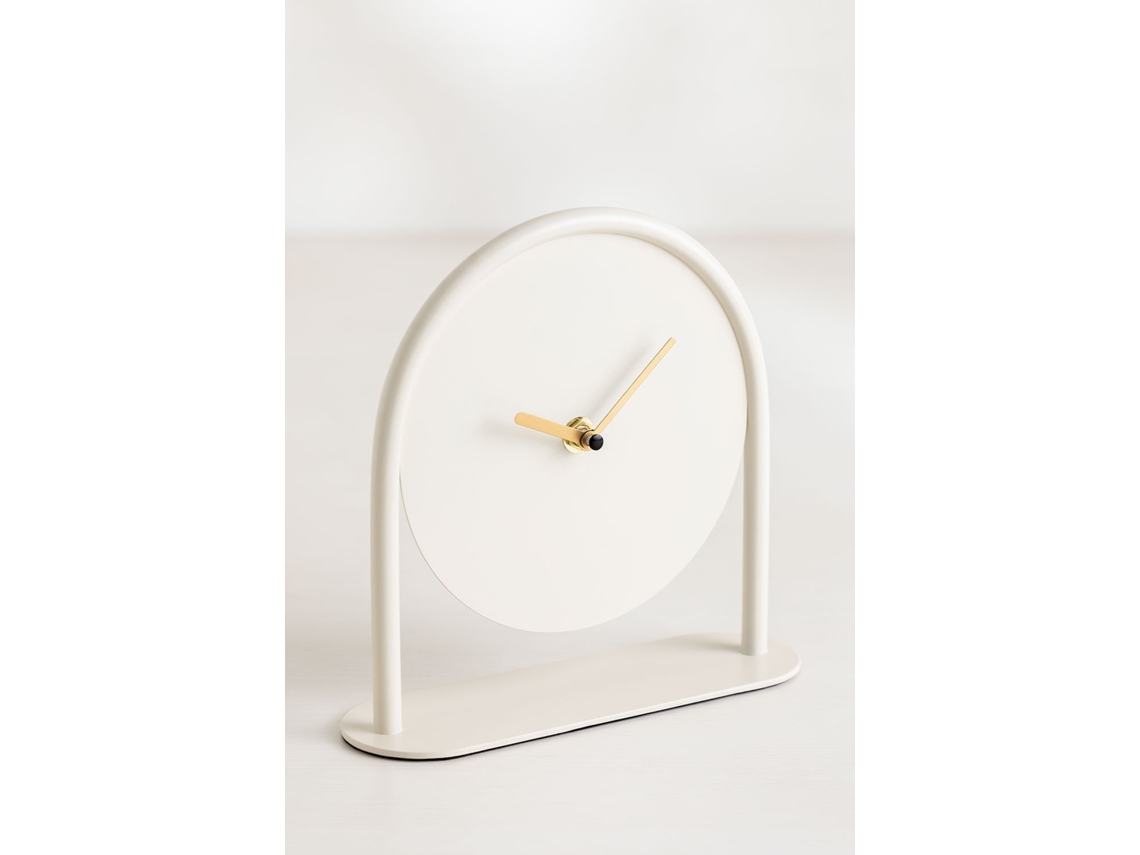 Relógio SKLUM (Ferro - Branco - 18,5 x 19 x 6 cm)