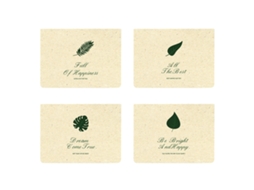 KOFIHETY Cartões Comemorativos Com Rica Herança Cultural, Papel Cartão Retrô Verde De Alta Gramatura 4x6, Designs Variados, Gráficos Brilhantes Adequados Para