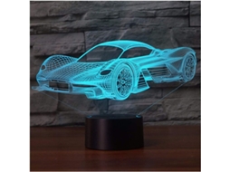 Lâmpada De Ilusão 3d Led Luz Noturna Mesa De Noite Para Crianças Controle Táctil 7 Cores
