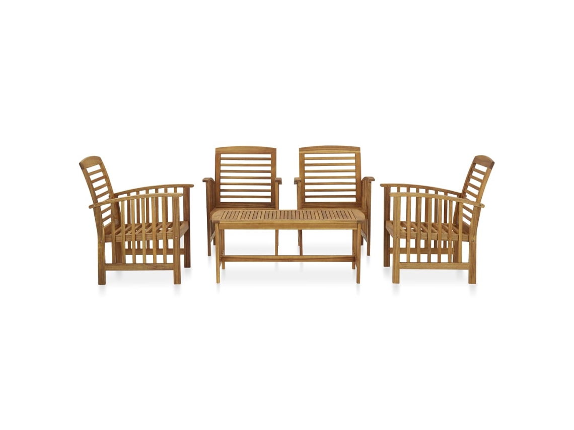 Conjunto de 2 Jardim Madeira Lounge by Acácia Maciça MAISON EXCLUSIVE