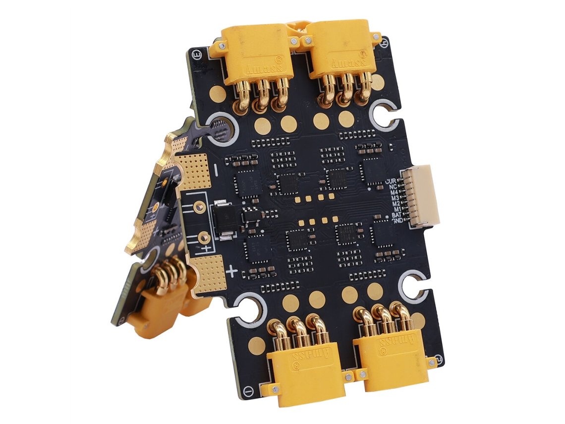 Controlador Velocidaeletrónico (esc) Hakrc Ef60 2-6s 50a, Tamanho 34,4 Mm X 34,4 Mm,suporte Pwm Oneshot125, Multishot E Dshot600 Drones Corrida Fpv.