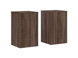 Plant Stand, Plant Stands Vidaxl Marrom Madeira Processada (30 X 30 X 50 Cm)