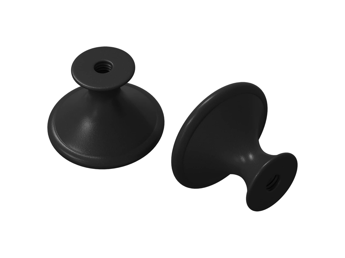 Cabo 2 Pcs Preto Ø30 Mm Alumínio VIDAXL
