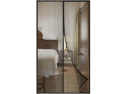 Tela Mosquiteira Magnética, Para Porta E Janela, Instalação Adesiva, Proteção Contra Insetos, 110 X 210 Cm, Preto