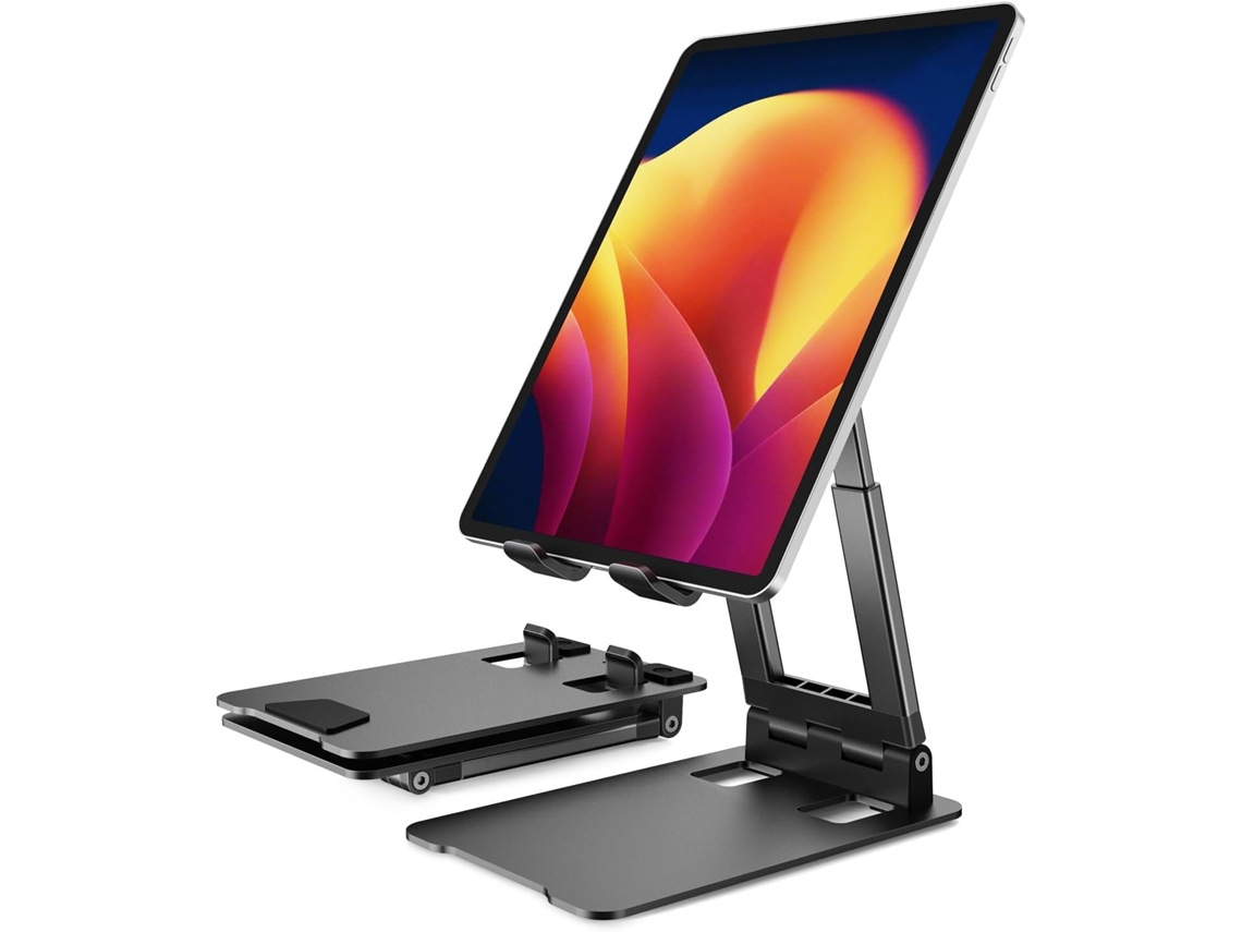 Suporte Para Tablet Dobrável E Ajustável Em Altura, Suporte De Alumínio Resistente, Compatível Com Tablets De 4 A 13 Polegadas SUNNY SPACES