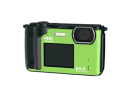 Câmera Digital 4k Para Fotografia E Vídeo, Zoom Digital De 16x, Câmera De Vlog De 64 Mp Para Câmera Compacta (verde)