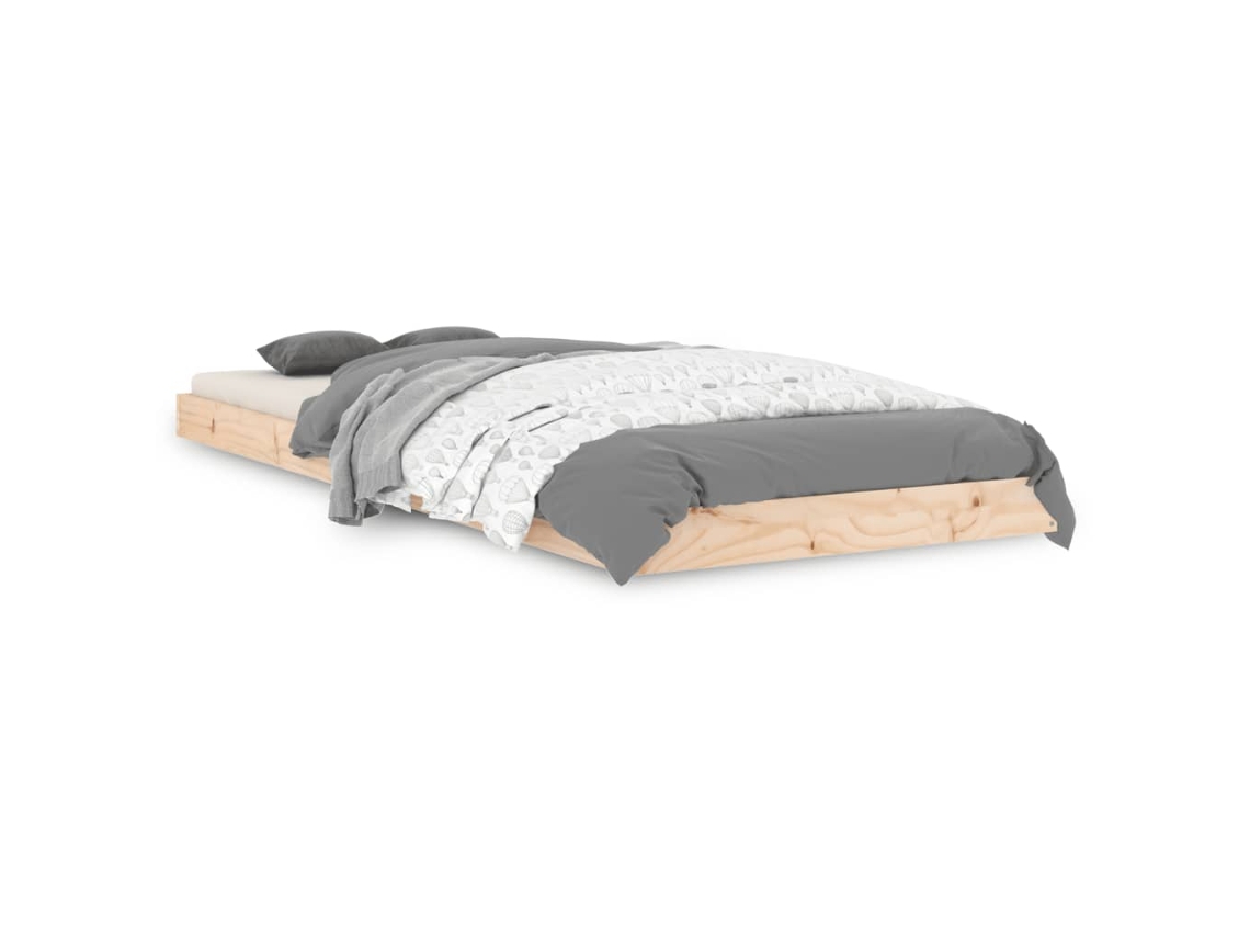 Estrutura de Cama de Solteiro Pequena Pinho Maciço MAISON EXCLUSIVE (75x190 cm)