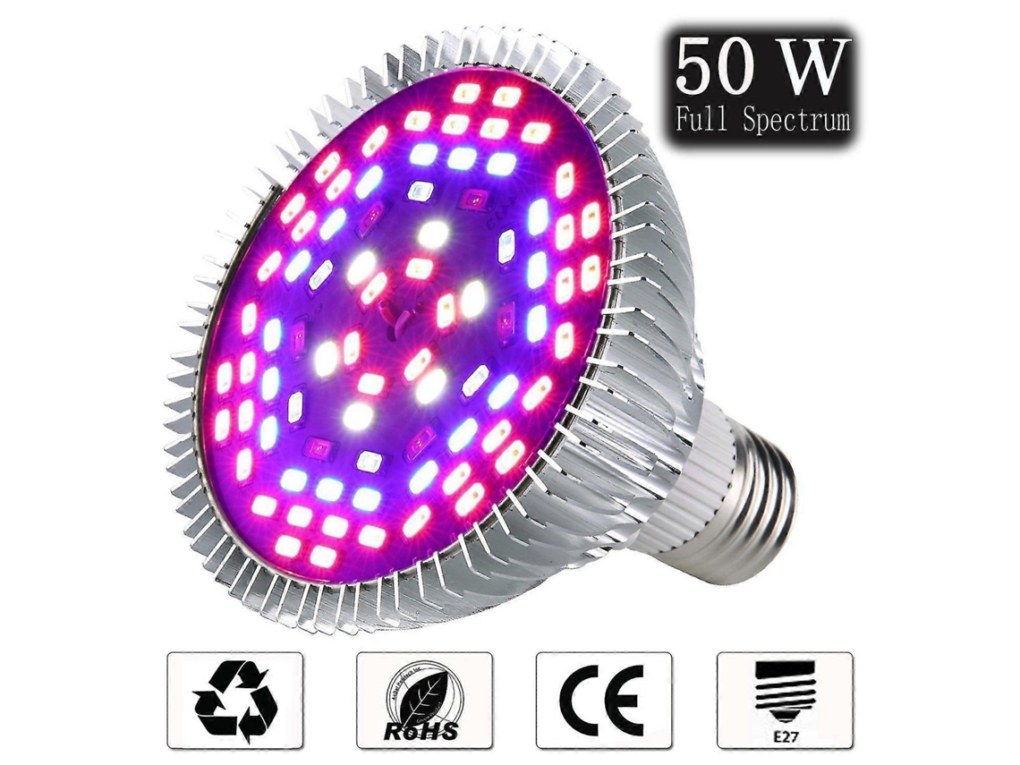 Lâmpada De Cultivo Led De 50w Com Espectro Completo, Lâmpada De Cultivo Com 78 Leds, Ideal Para Plantas Em Estufas, Plantas De Int Aquaforge