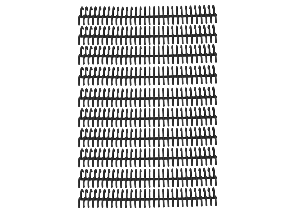10pcs Espiral de Encadernação 16mm, 30 furos, capacidade 130 folhas, kit verde | S/MARCA