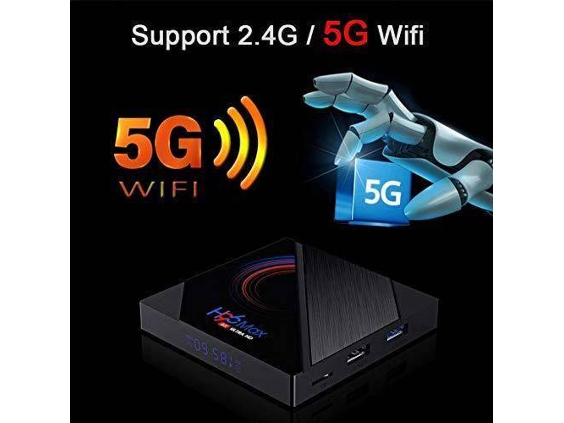 Box Smart TV YDCY H96MAX 714W4 (Android 4K Ultra HD 4 GB RAM WiFi) Worten.pt