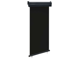 Vidaxl Toldo Lateral Para Varanda 100x250 Cm Preto
