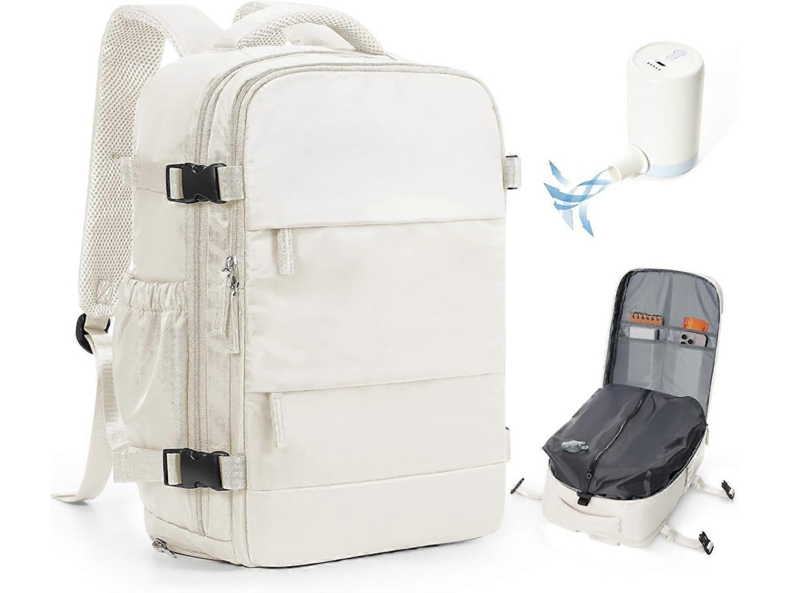 Mochila A Vácuo Para Viagem Com Bomba, Sacos De Selagem Roupas E Sapatos.