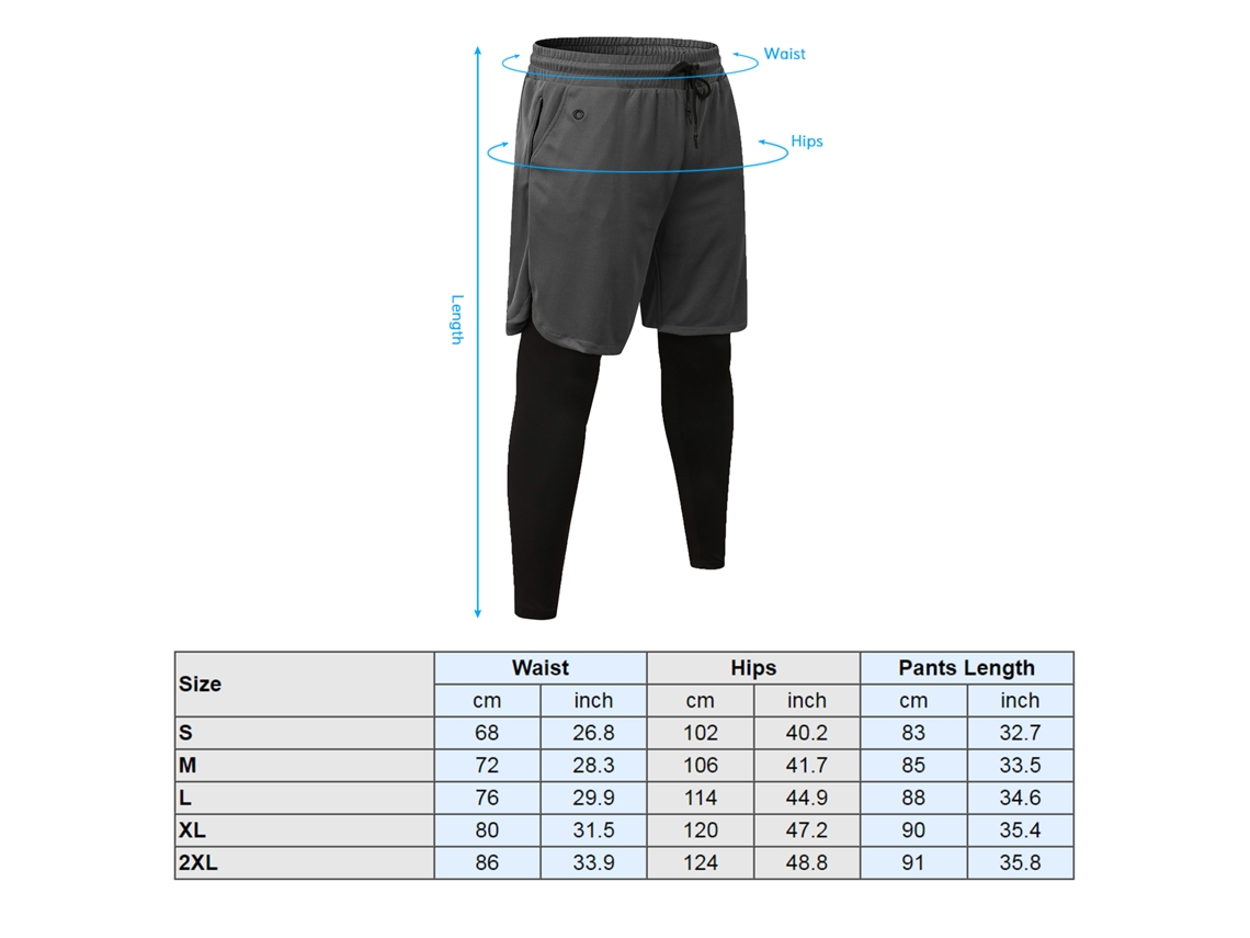 Business calcinhas de esporte masculinas com bolso leggings 2 em 1 short atlético de treino com malha respirável e secagem rápida S/MARCA