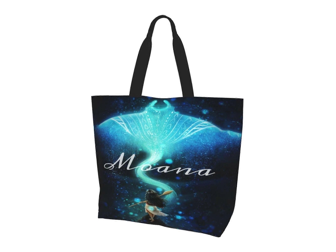 Cartoon Moana Totes Bag Compras Bolsas de Ombro para Mulheres Dobrável Trabalho de Viagem Grande Reutilizável Portátil Bolsa de Compras GOKOCO
