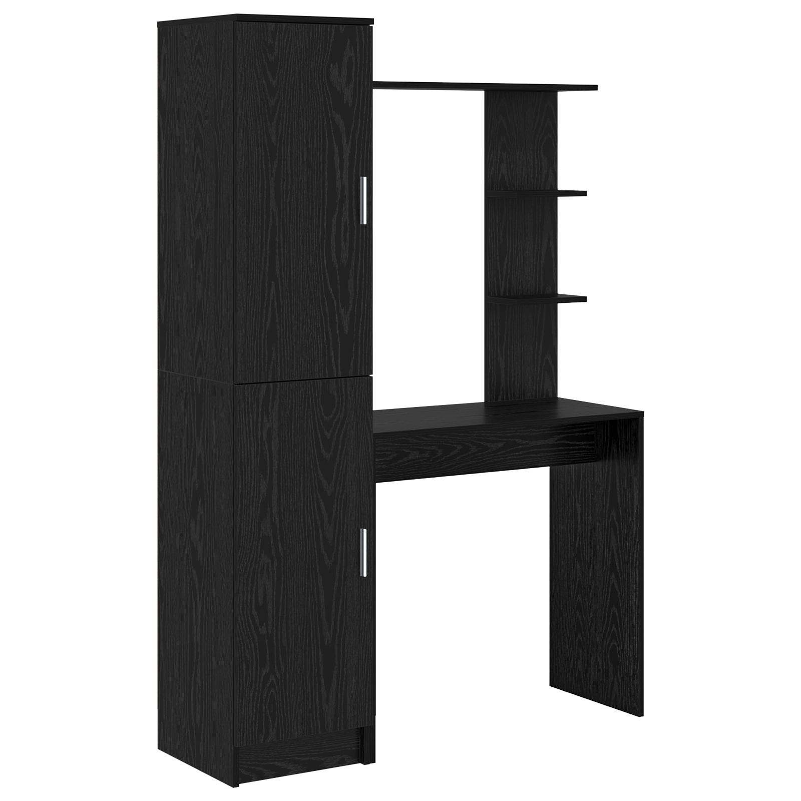 Conjunto 2 Escrivaninha De Escritório Vidaxl Preto Derivados De Madeira (113.5 X 39 X 168 Cm)