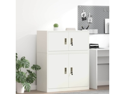Vidaxl Armário De Arrumação Branco 90 X 40 X 40 Cm Aço