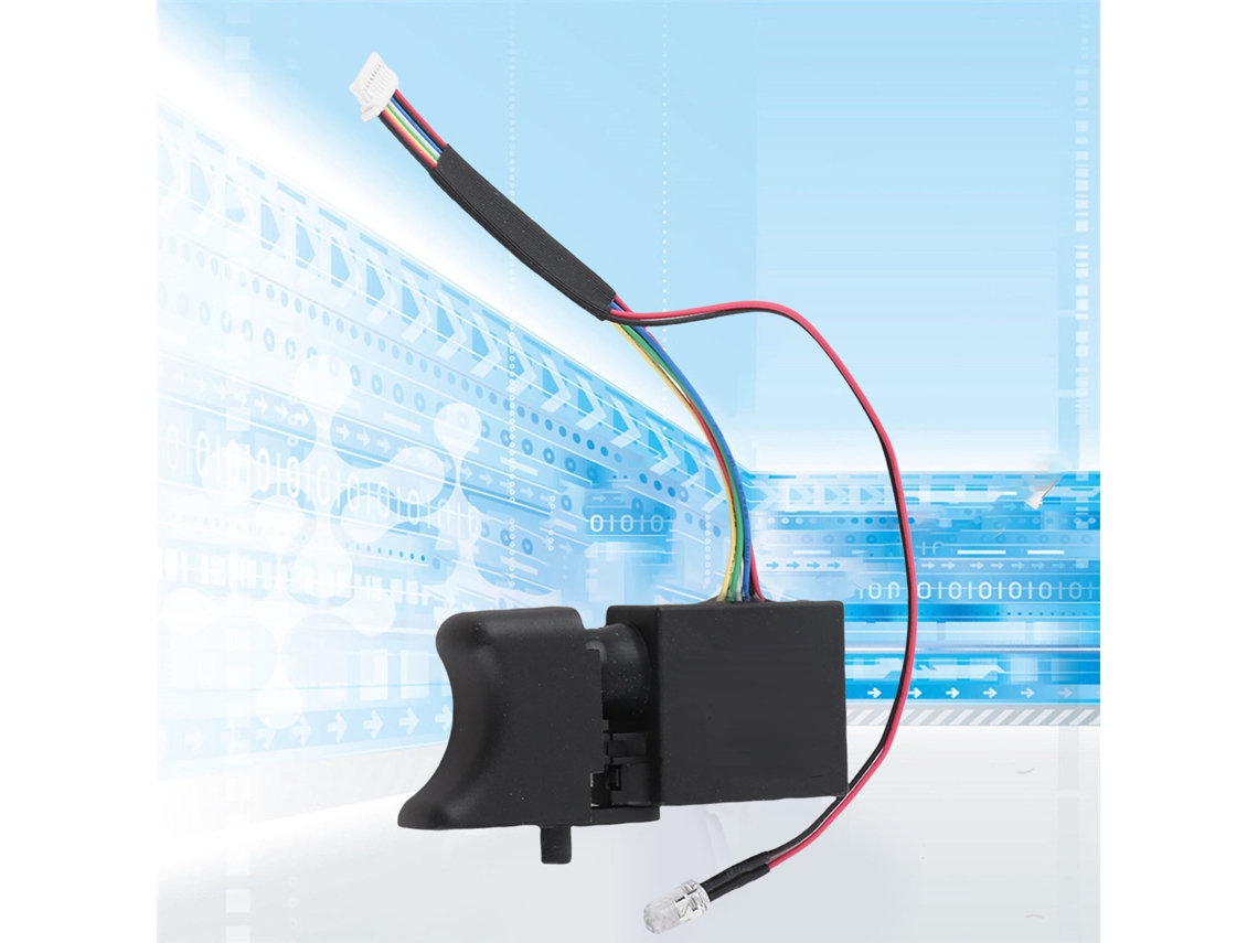 Interruptor De Gatilho Para Parafusadeira Elétrica De Velocidade Ajustável Preta Cw/ccw