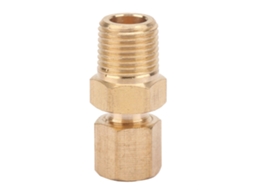 Conector De Compressão Npt Macho De Latão 1/8"