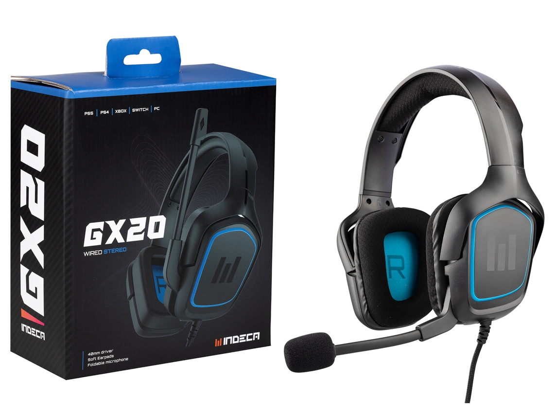 Auscultadores Gaming INDECA GX20 (PS5/PS4/Xbox/Switch/PC)