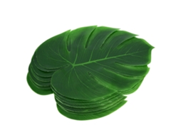 12pcs Toalha De Mesa Com Folha De Monstera Para Decoração