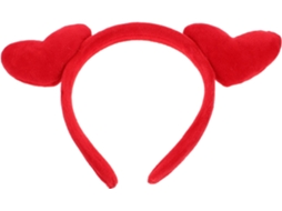 Tiara Com Coração Vermelho Para O Dia Dos Namorados, Acessório De Cabelo Feminino, 1 Peça