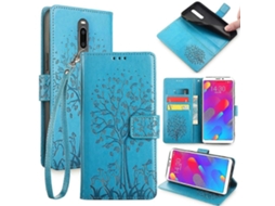 Capa De Couro Com Estampa De Árvore E Veado Para Meizu V8 Pro