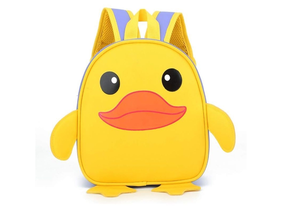 Mochila Infantil Patito Amarelo, Jardim de Infância, Design Fofo, Impermeável | S/MARCA