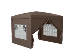Pavilhão 3x3 M Café Bege Uv 50+ 4 Laterais Bolsa VELTRIX