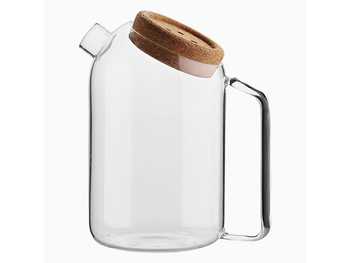 Jarra De Vidro E Bule De Borosilicato De 1200ml Resistente Ao Calor Com Filtro Fino Para Bebidas Quentes E Frias.