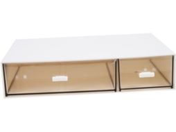 Organizador De Mesa Empilhável Com Caixa De Armazenamento Simples Para Cosméticos, Artigos De Papela Gokoco
