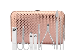 Conjunto de manicure e pedicure Slowmoose com 18 peças, conjunto de cortador de unhas faciais de aço inoxidável