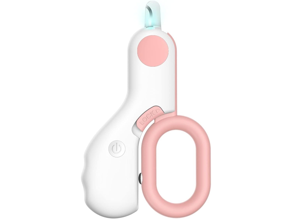 Cortador de unhas profissional e seguro para animais de estimação com LED