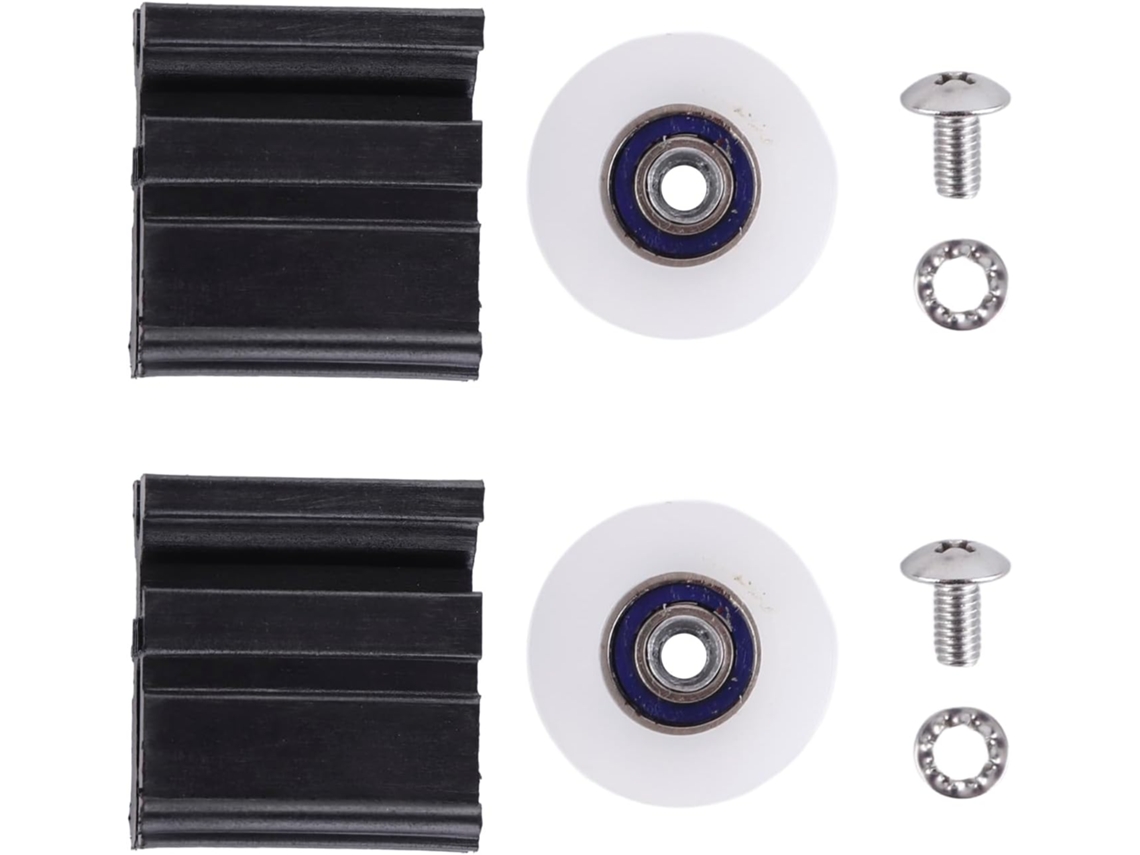 Kit De Rodízios Para Portas Estufas, 22mm, Sistema De Deslizamento Fluido Fácil Substituição Para Estufas E Portas Nylon
