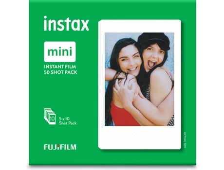 Recarga FUJIFILM Instax Mini Glossy 5x10 (50 Fotos)