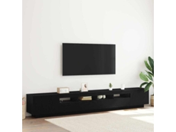 Vidaxl Conjunto De Móvel De Tv 3 Unid. Preto Derivados De Madeira